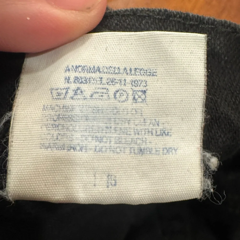 Vintage Versace Jeans Couture Black Jeans Size 24, Size 0 - Picture 10 of 10